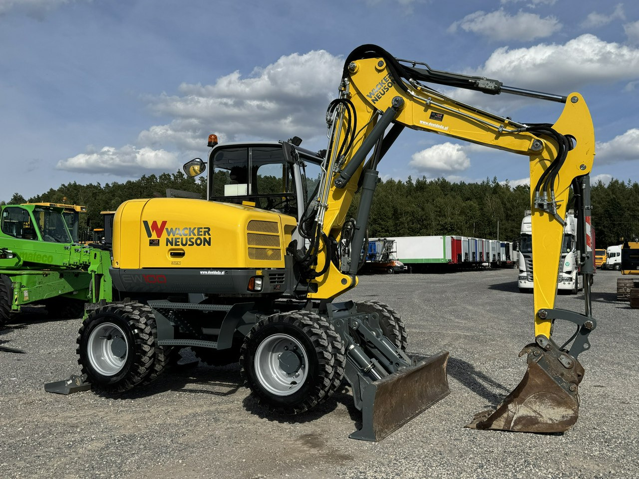 Wacker Neuson EW100 Pług + Podpory 10 ton Szybkozłącze Klimatyzacja - מחפר גלגלים: תמונה 1 Wacker Neuson EW100 Pług + Podpory 10 ton Szybkozłącze Klimatyzacja - מחפר גלגלים: תמונה 1