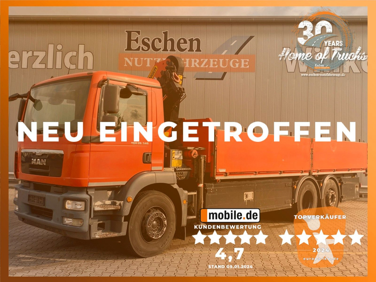 MAN TGM 26.340 6x2-4 LL | PK14002*Funk*Klima*1.Hand - משאית צד נופל/ שטוחה, משאית מנוף: תמונה 1 MAN TGM 26.340 6x2-4 LL | PK14002*Funk*Klima*1.Hand - משאית צד נופל/ שטוחה, משאית מנוף: תמונה 1