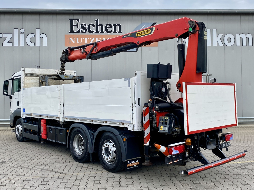 MAN TGS 26.420 6x2-4 LL / Palfinger PK 26.001 L Tec Heckkran - משאית צד נופל/ שטוחה, משאית מנוף: תמונה 4 MAN TGS 26.420 6x2-4 LL / Palfinger PK 26.001 L Tec Heckkran - משאית צד נופל/ שטוחה, משאית מנוף: תמונה 4