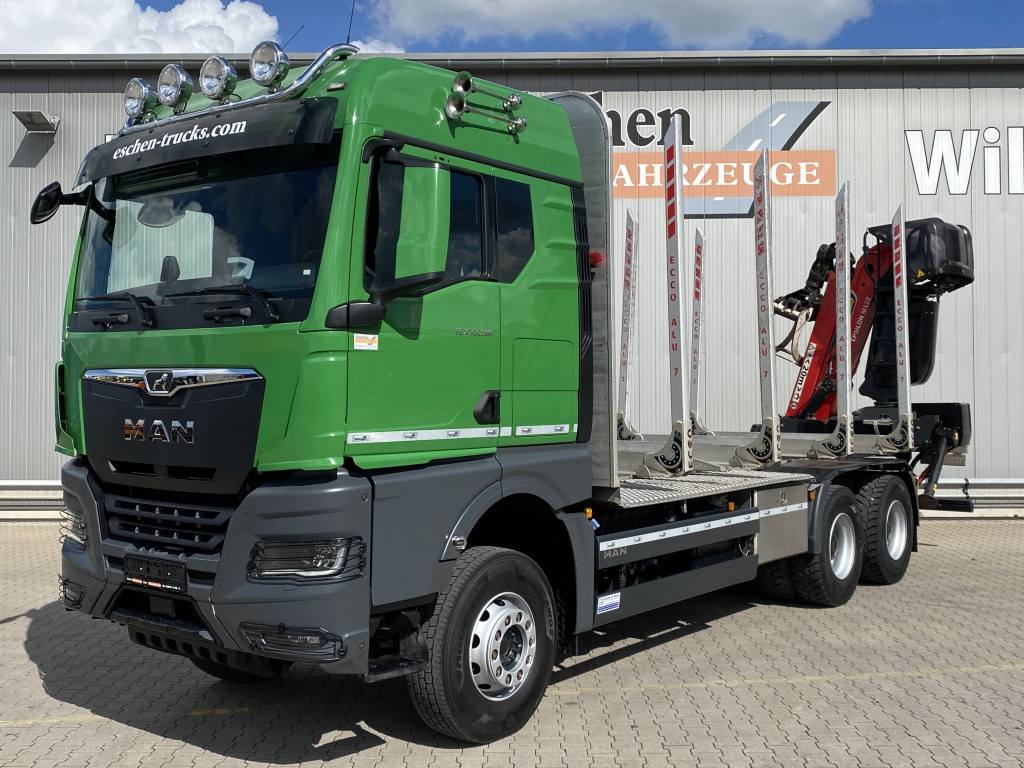 MAN TGX 33.580 6x4 BB Kurzholzaufbau / Kran - משאית עץ, משאית מנוף: תמונה 1 MAN TGX 33.580 6x4 BB Kurzholzaufbau / Kran - משאית עץ, משאית מנוף: תמונה 1