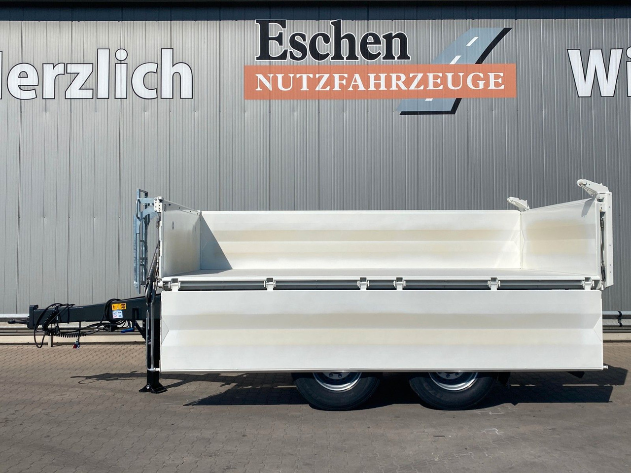 קרון נגרר עם מזהיר Meiller MZDA 18.22 *NEW*|abklappbare Seitenwand*Garantie: תמונה 7