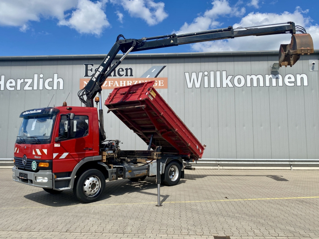 Mercedes-Benz 1218 K / HIAB 085-2 Kran - מזהיר, משאית מנוף: תמונה 1 Mercedes-Benz 1218 K / HIAB 085-2 Kran - מזהיר, משאית מנוף: תמונה 1