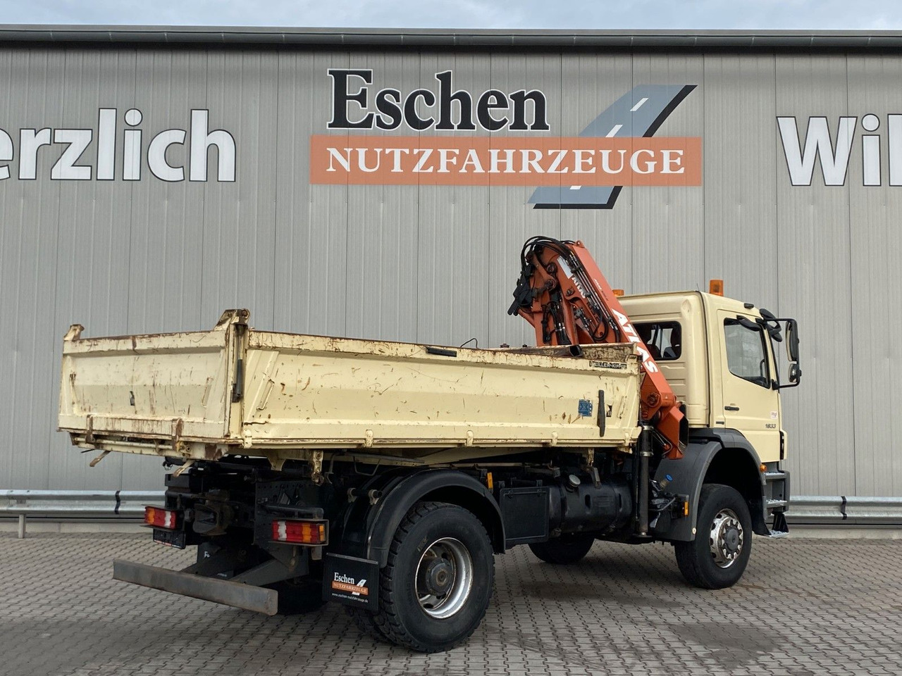 מזהיר, משאית מנוף Mercedes-Benz 1833 4x4 Axor | Atlas 105.2-A2*Funk*AHK*3 Sitze: תמונה 6