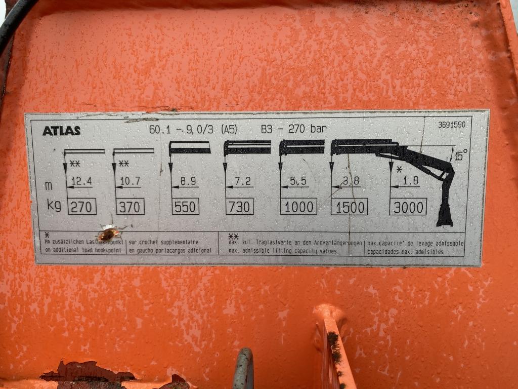 Mercedes-Benz 815 / Atlas-Faltkran - משאית צד נופל/ שטוחה, משאית מנוף: תמונה 3 Mercedes-Benz 815 / Atlas-Faltkran - משאית צד נופל/ שטוחה, משאית מנוף: תמונה 3