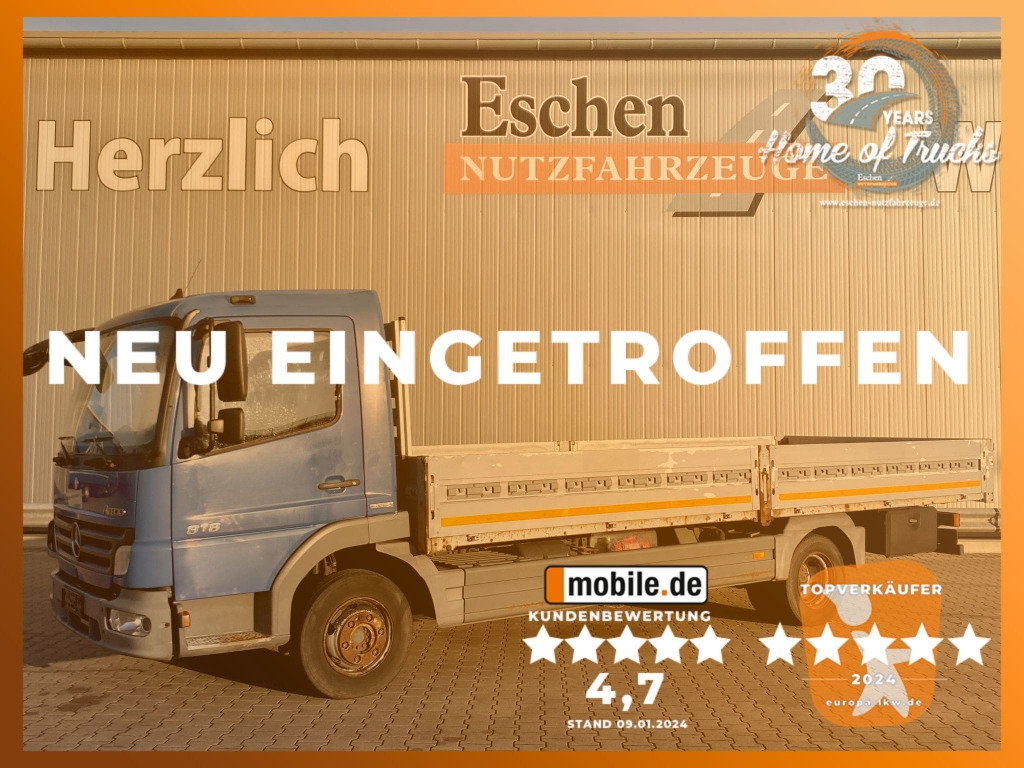 Mercedes-Benz 818 Atego - משאית צד נופל/ שטוחה: תמונה 1 Mercedes-Benz 818 Atego - משאית צד נופל/ שטוחה: תמונה 1