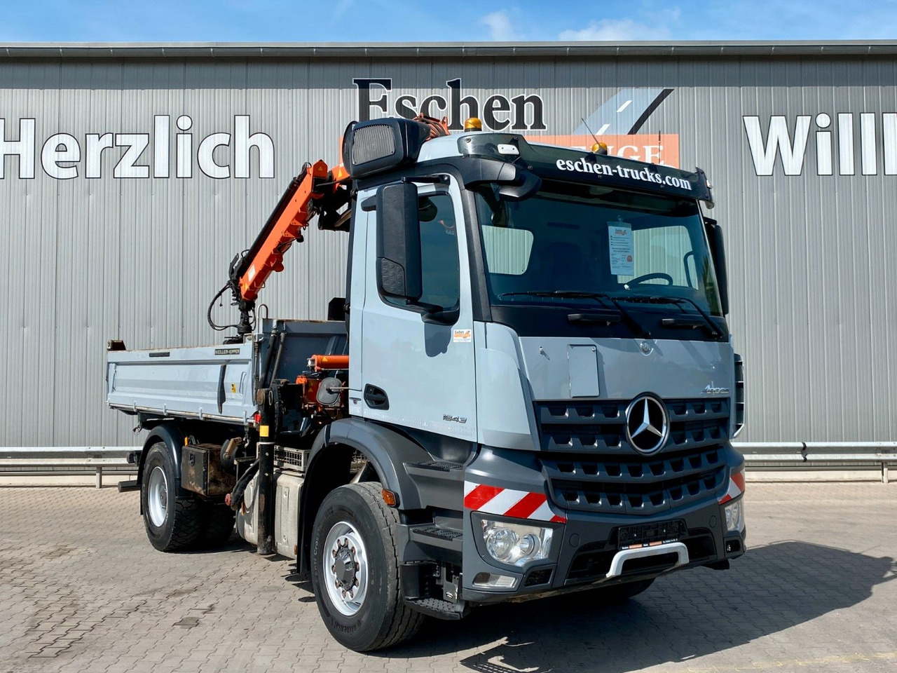 מזהיר, משאית מנוף Mercedes-Benz Arocs 1843 HAD 4x4 | Atlas 116.3-A3*5+6.Kreis: תמונה 8