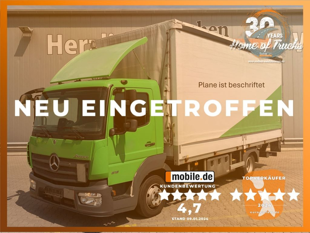 Mercedes-Benz Atego 818 | MBB LBW 1,00to.*Edscha*2x Gardine*AC - כלי רכב מסחרי עם וילונות צד: תמונה 1 Mercedes-Benz Atego 818 | MBB LBW 1,00to.*Edscha*2x Gardine*AC - כלי רכב מסחרי עם וילונות צד: תמונה 1