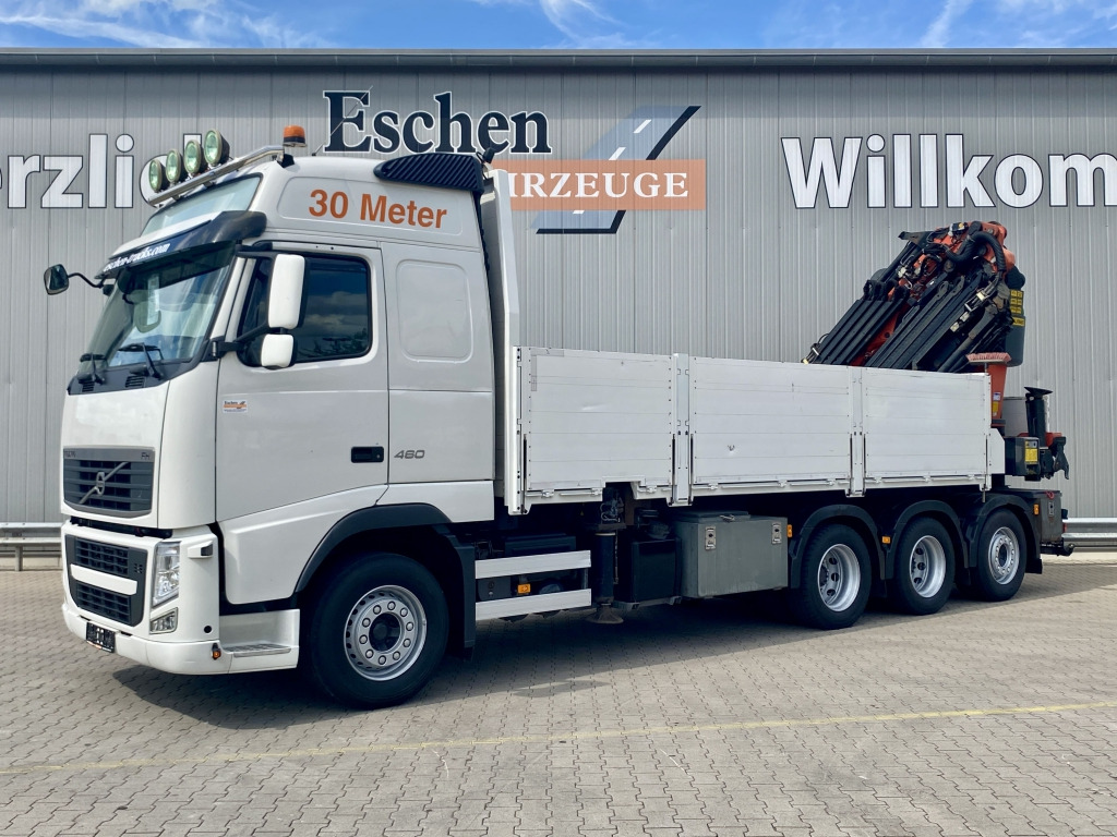 Volvo FH 460 8x4 / Palfinger PK 53002 SHF Kran - משאית צד נופל/ שטוחה, משאית מנוף: תמונה 1 Volvo FH 460 8x4 / Palfinger PK 53002 SHF Kran - משאית צד נופל/ שטוחה, משאית מנוף: תמונה 1