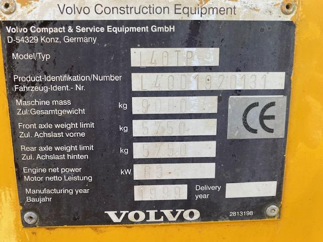Volvo L 40 TP - מעמיס גלגלים: תמונה 5 Volvo L 40 TP - מעמיס גלגלים: תמונה 5
