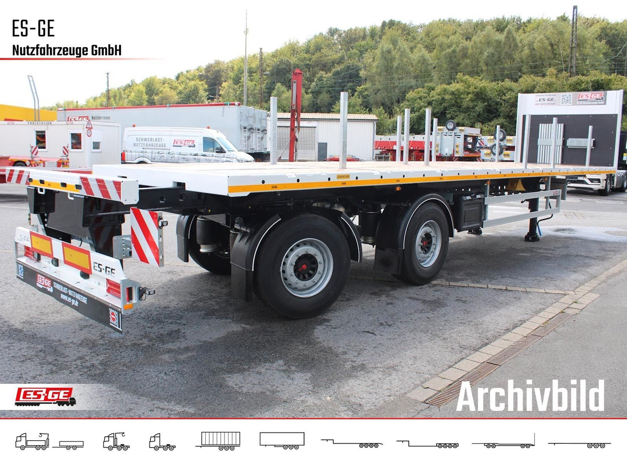 ES-GE 2-Achs-SAH, zwangsgelenkt, pneum. Heckausschub - סמיטריילר צד נופל/ שטוח: תמונה 2 ES-GE 2-Achs-SAH, zwangsgelenkt, pneum. Heckausschub - סמיטריילר צד נופל/ שטוח: תמונה 2