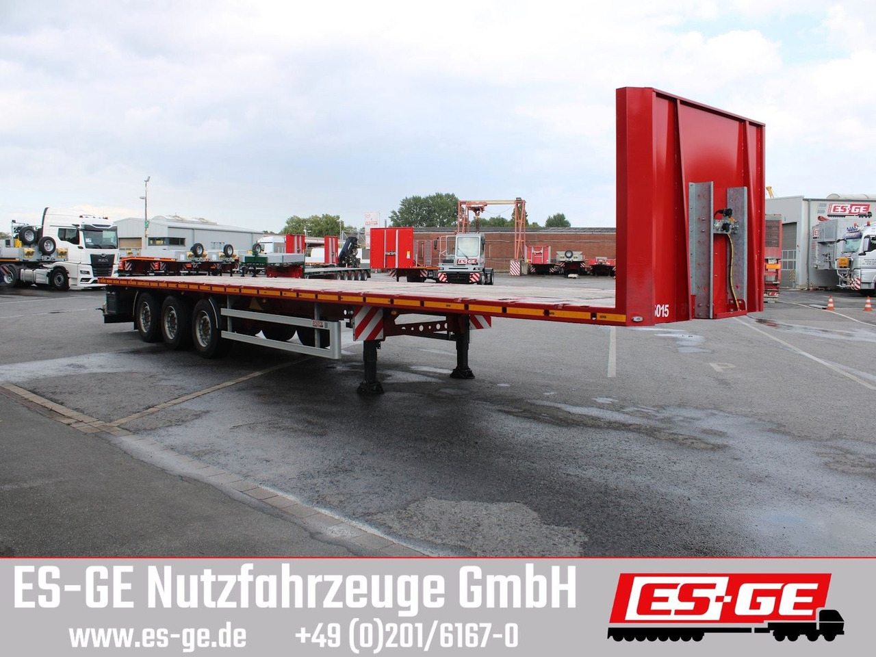 ES-GE 3-Achs Sattelanhänger - Rungen + CV - סמיטריילר צד נופל/ שטוח: תמונה 2 ES-GE 3-Achs Sattelanhänger - Rungen + CV - סמיטריילר צד נופל/ שטוח: תמונה 2