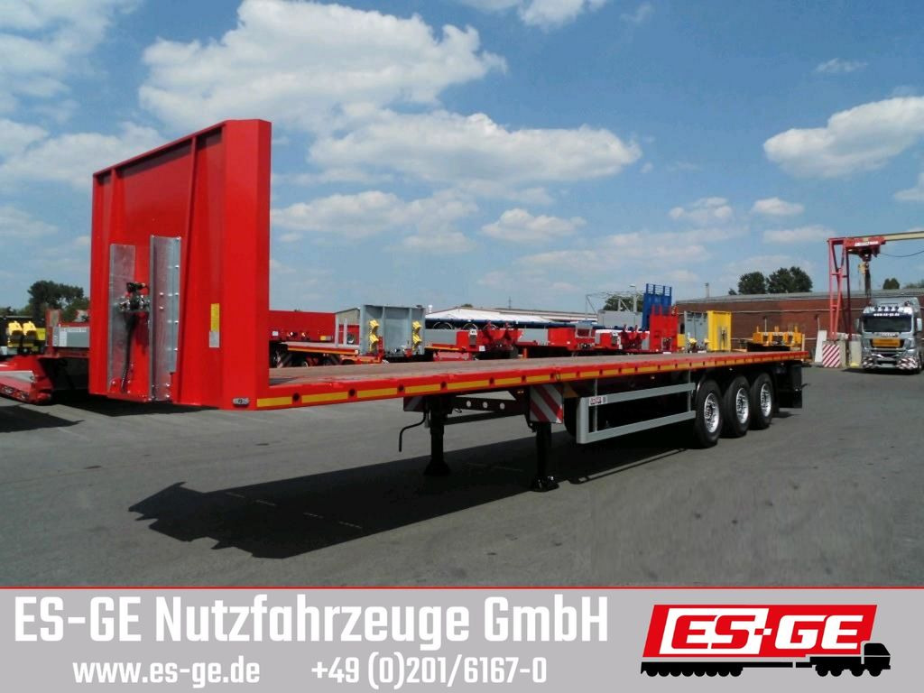 ES-GE 3-Achs Sattelanhänger - Rungen + CV - סמיטריילר צד נופל/ שטוח: תמונה 1 ES-GE 3-Achs Sattelanhänger - Rungen + CV - סמיטריילר צד נופל/ שטוח: תמונה 1