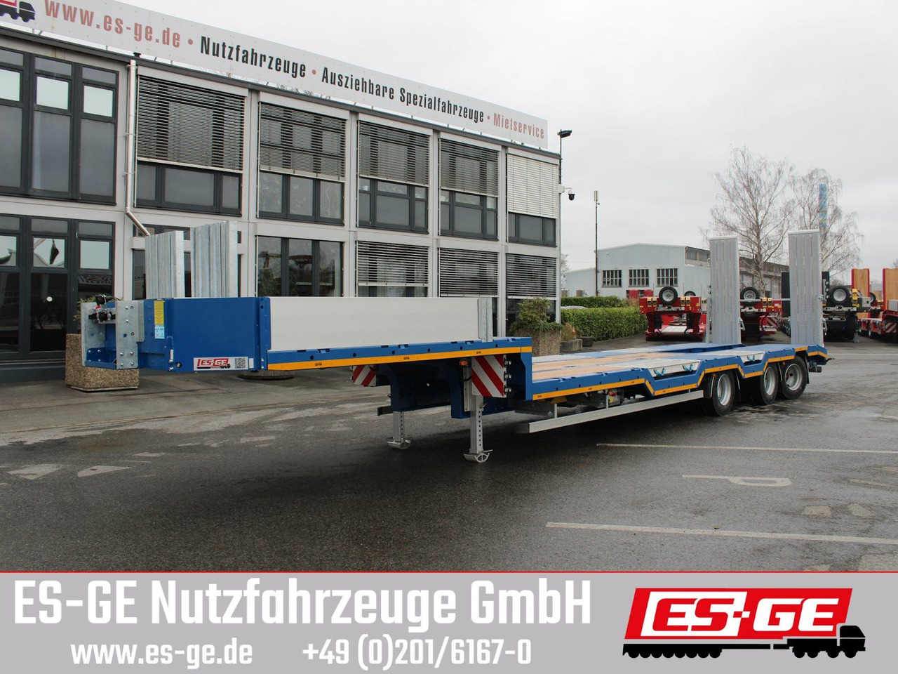 ES-GE 3-Achs-Satteltieflader - Radmulden - סמיטריילר עם מטען נמוך: תמונה 2 ES-GE 3-Achs-Satteltieflader - Radmulden - סמיטריילר עם מטען נמוך: תמונה 2