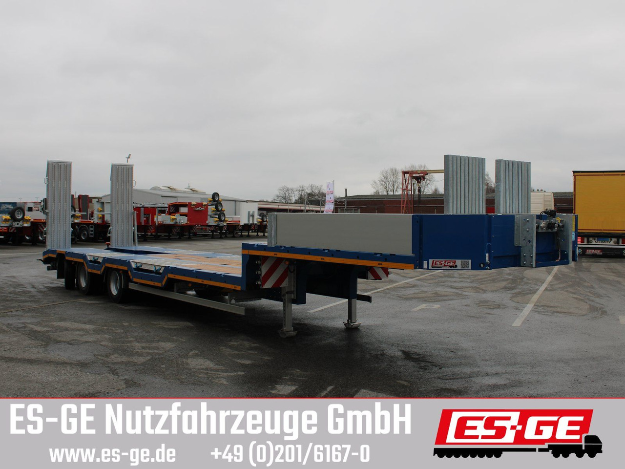 ES-GE 3-Achs-Satteltieflader - Radmulden - סמיטריילר עם מטען נמוך: תמונה 4 ES-GE 3-Achs-Satteltieflader - Radmulden - סמיטריילר עם מטען נמוך: תמונה 4