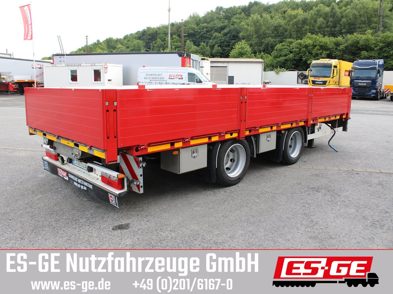 ES-GE Tandemanhänger - Containerverr. - קרון נגרר צד נופל/ שטוח: תמונה 4 ES-GE Tandemanhänger - Containerverr. - קרון נגרר צד נופל/ שטוח: תמונה 4