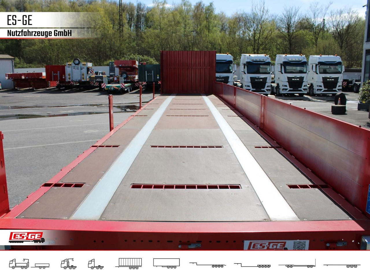 סמיטריילר צד נופל/ שטוח Kögel 3-Achs-Mega Chassis, Bordwände: תמונה 8