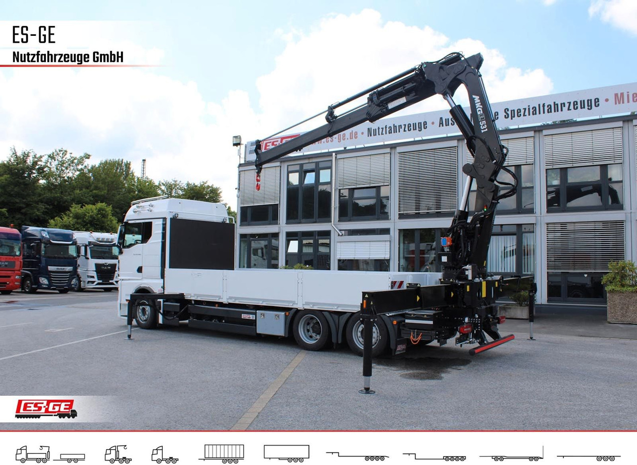 MAN TGX 26.480 6x2-4 LL CH mit MKG HLK531 a5 - משאית צד נופל/ שטוחה, משאית מנוף: תמונה 2 MAN TGX 26.480 6x2-4 LL CH mit MKG HLK531 a5 - משאית צד נופל/ שטוחה, משאית מנוף: תמונה 2