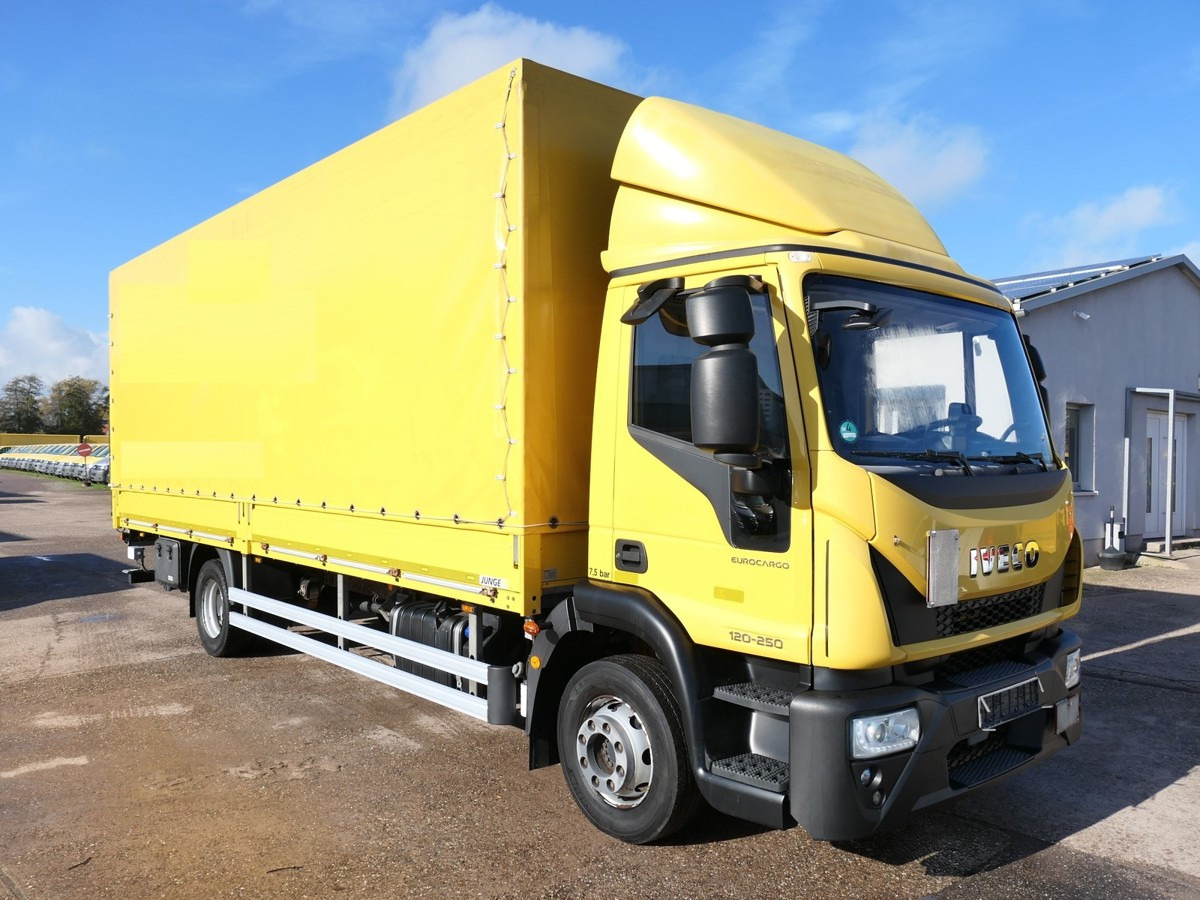 IVECO EuroCargo ML 120 E 25 EURO-6 AHK LBW 3-SITZER Co - משאית וילונות צד: תמונה 2 IVECO EuroCargo ML 120 E 25 EURO-6 AHK LBW 3-SITZER Co - משאית וילונות צד: תמונה 2
