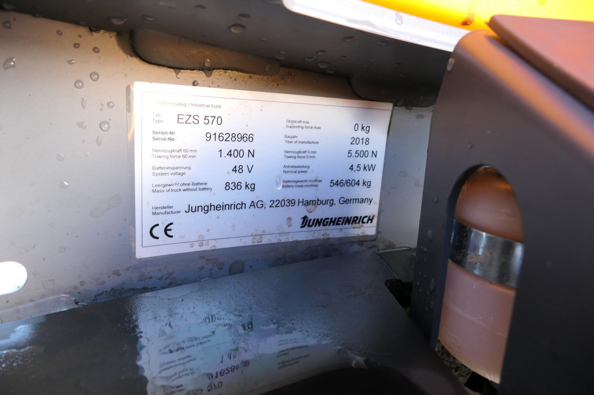 הַחכָּרָה JUNGHEINRICH EZS 570 Schlepper JUNGHEINRICH EZS 570 Schlepper: תמונה 12