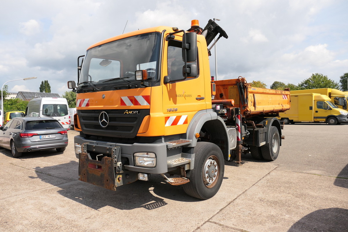 MERCEDES-BENZ 1828 AK Kran Axor-R Atlas 85.2 Kipper Winterdien - מזהיר, משאית מנוף: תמונה 3 MERCEDES-BENZ 1828 AK Kran Axor-R Atlas 85.2 Kipper Winterdien - מזהיר, משאית מנוף: תמונה 3