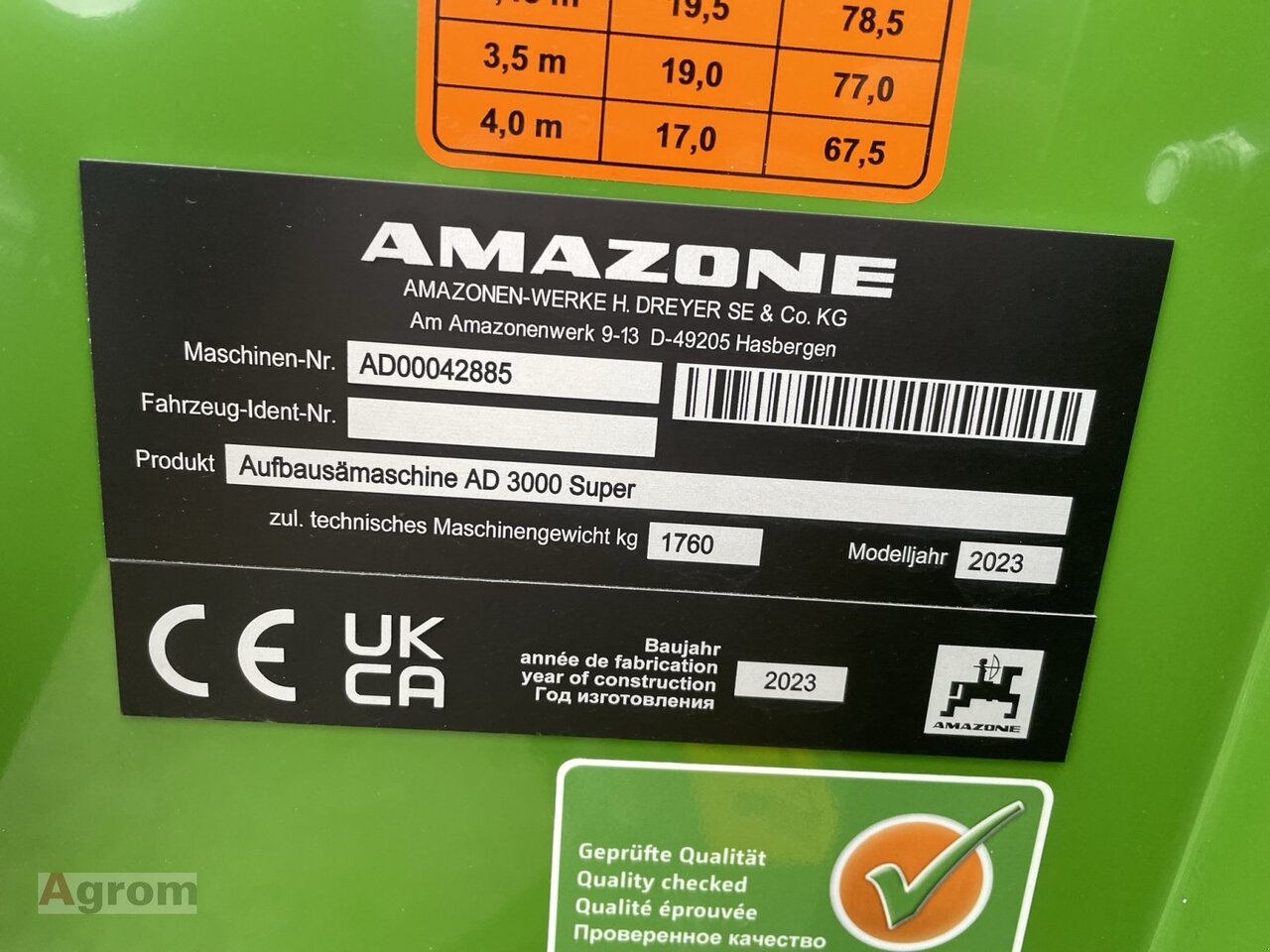 Amazone KE 3002-190 / AD 3000 Super - מקדחת זרעים: תמונה 5 Amazone KE 3002-190 / AD 3000 Super - מקדחת זרעים: תמונה 5