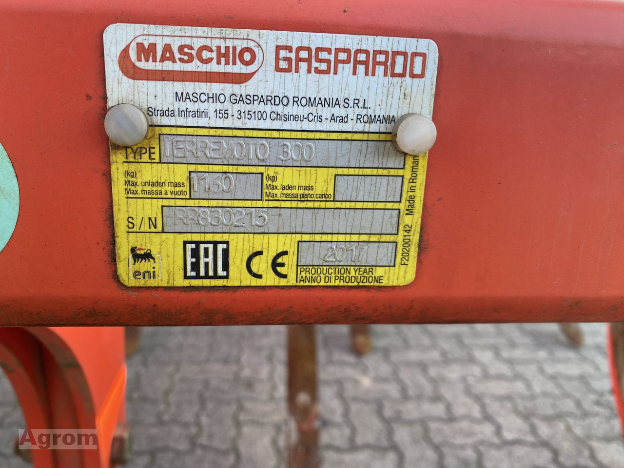 Maschio Terremoto 300 - קלטרת: תמונה 3 Maschio Terremoto 300 - קלטרת: תמונה 3