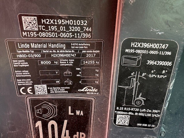 LINDE H80D-03/900 CABIN NO FORK CARIDGE NO FORKS - מלגזת סולר: תמונה 2 LINDE H80D-03/900 CABIN NO FORK CARIDGE NO FORKS - מלגזת סולר: תמונה 2
