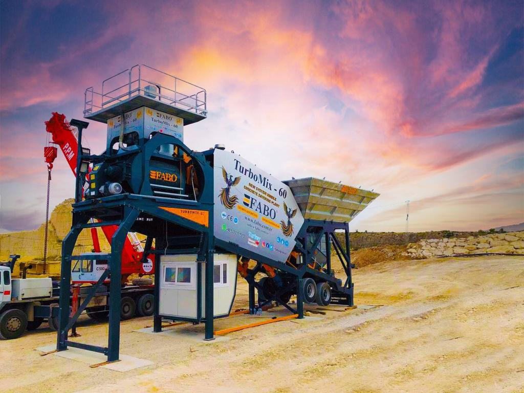 FABO mobile concrete batching plant - מנחית בטון: תמונה 2 FABO mobile concrete batching plant - מנחית בטון: תמונה 2
