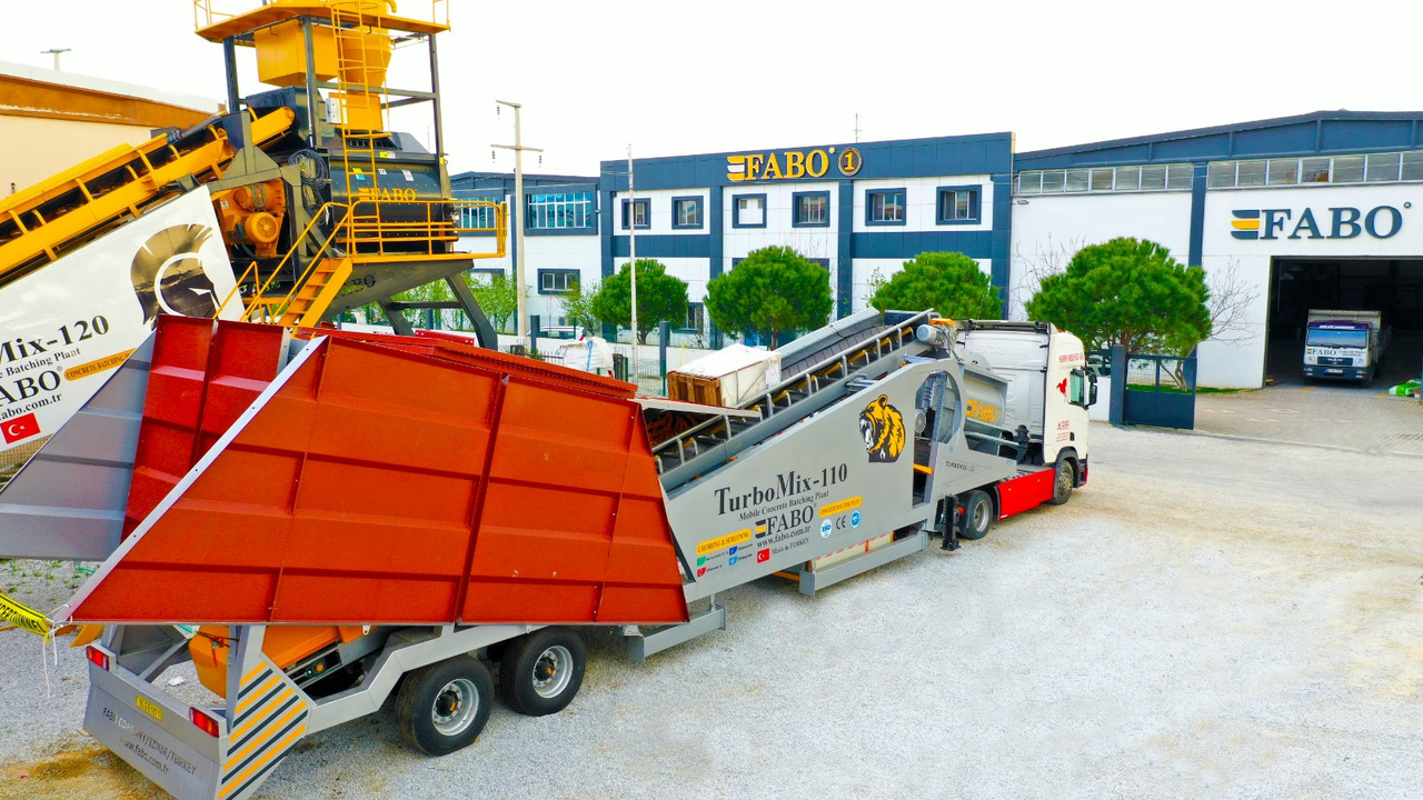 FABO mobile concrete batching plant - מנחית בטון: תמונה 1 FABO mobile concrete batching plant - מנחית בטון: תמונה 1