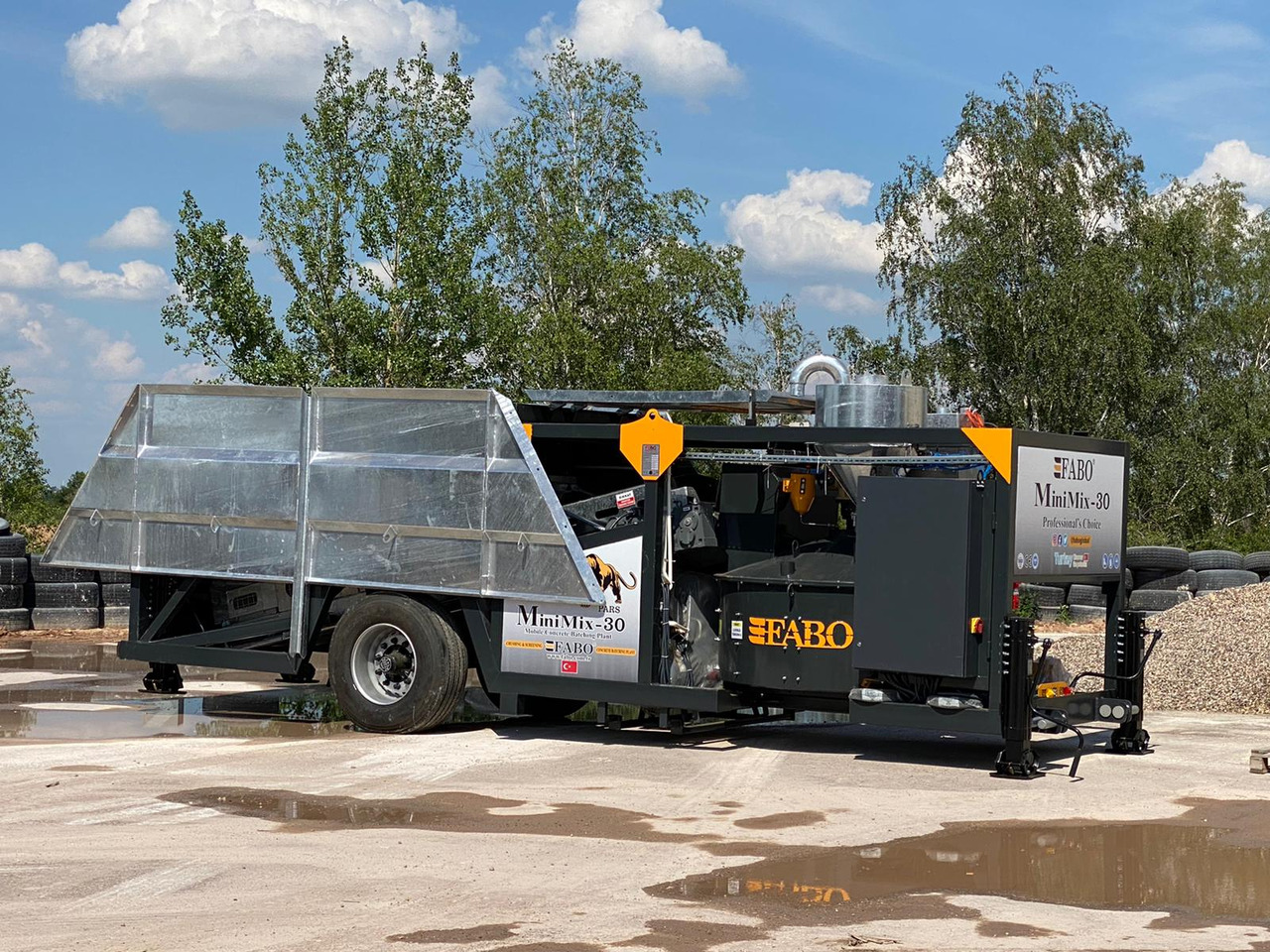 FABO mobile concrete batching plant - מנחית בטון: תמונה 3 FABO mobile concrete batching plant - מנחית בטון: תמונה 3