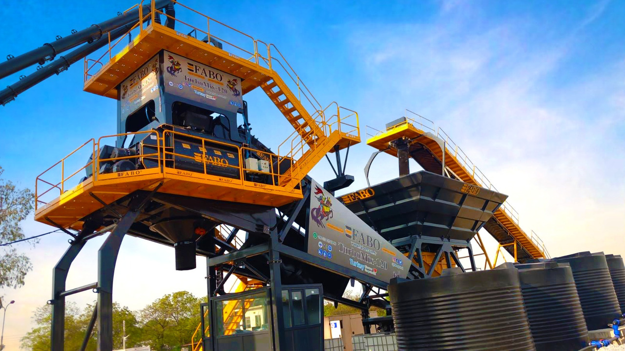 FABO mobile concrete batching plant - מנחית בטון: תמונה 3 FABO mobile concrete batching plant - מנחית בטון: תמונה 3