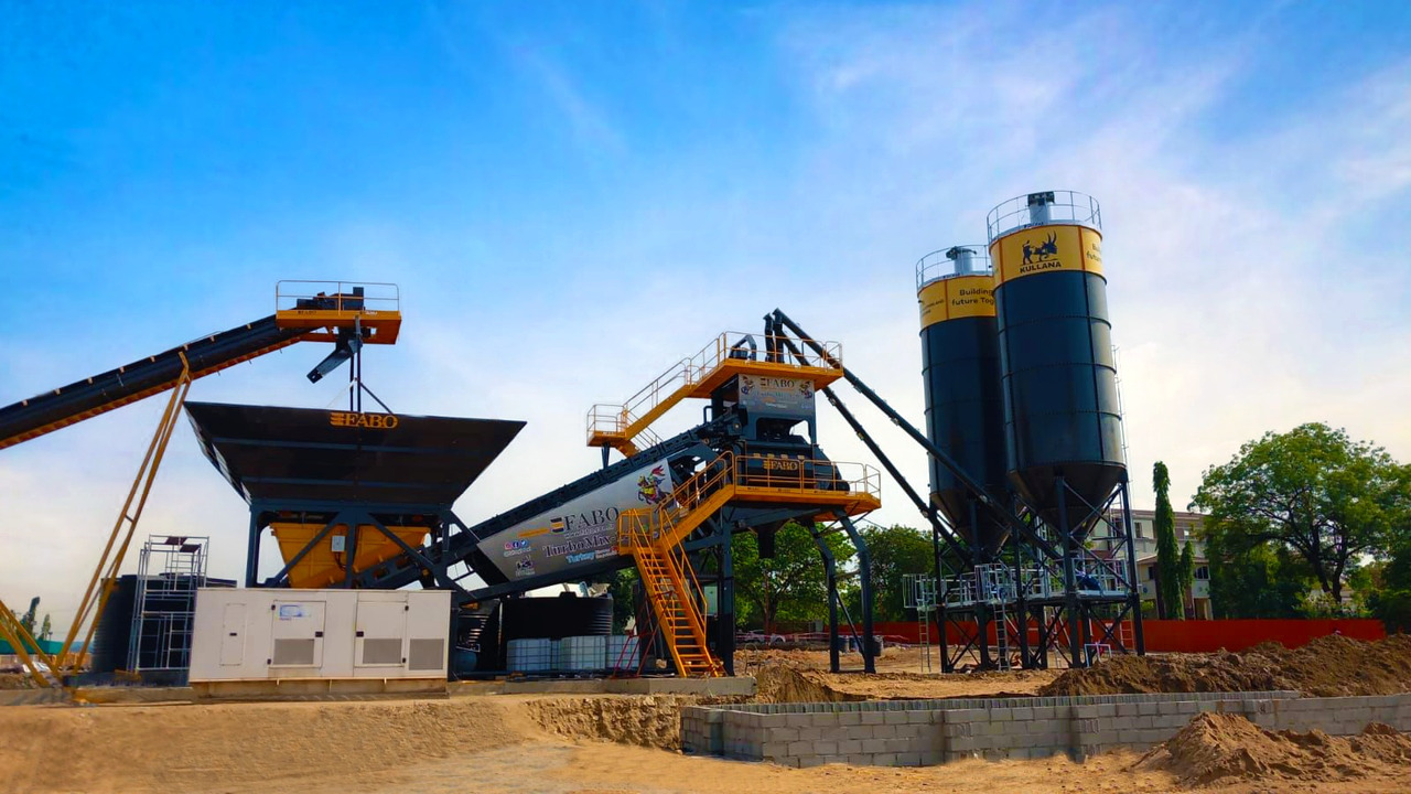 FABO mobile concrete batching plant - מנחית בטון: תמונה 2 FABO mobile concrete batching plant - מנחית בטון: תמונה 2