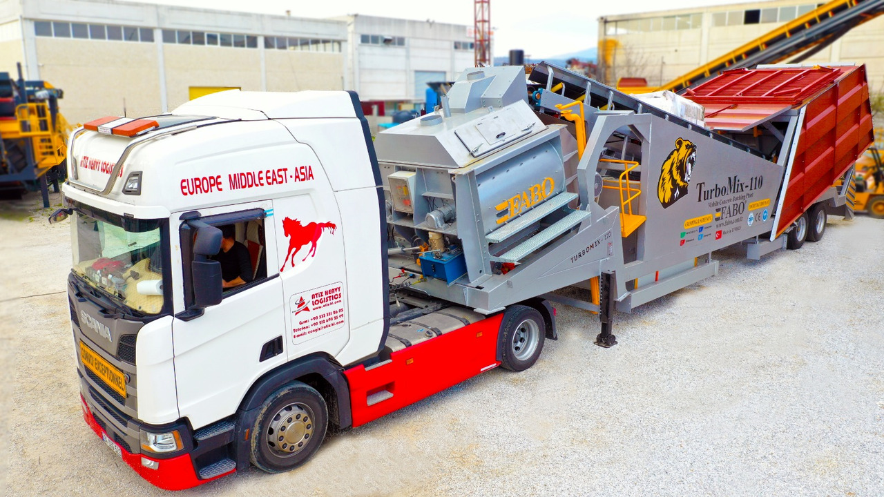 FABO mobile concrete batching plant - מנחית בטון: תמונה 3 FABO mobile concrete batching plant - מנחית בטון: תמונה 3