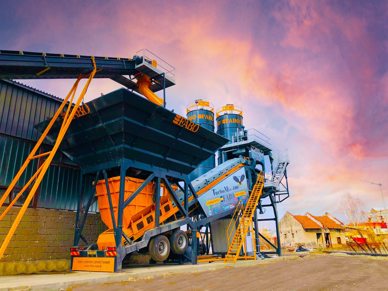 FABO mobile concrete batching plant - מנחית בטון: תמונה 4 FABO mobile concrete batching plant - מנחית בטון: תמונה 4