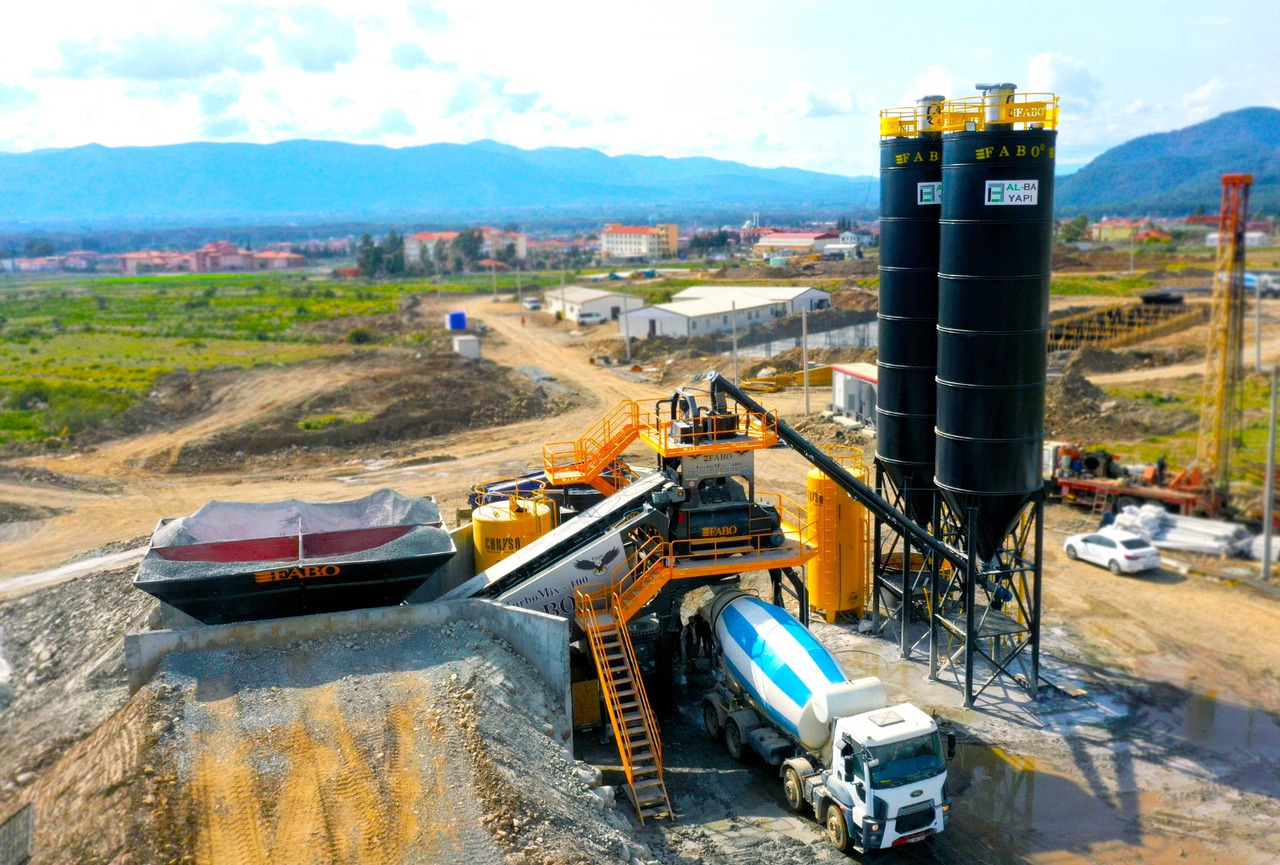 FABO mobile concrete batching plant - מנחית בטון: תמונה 2 FABO mobile concrete batching plant - מנחית בטון: תמונה 2