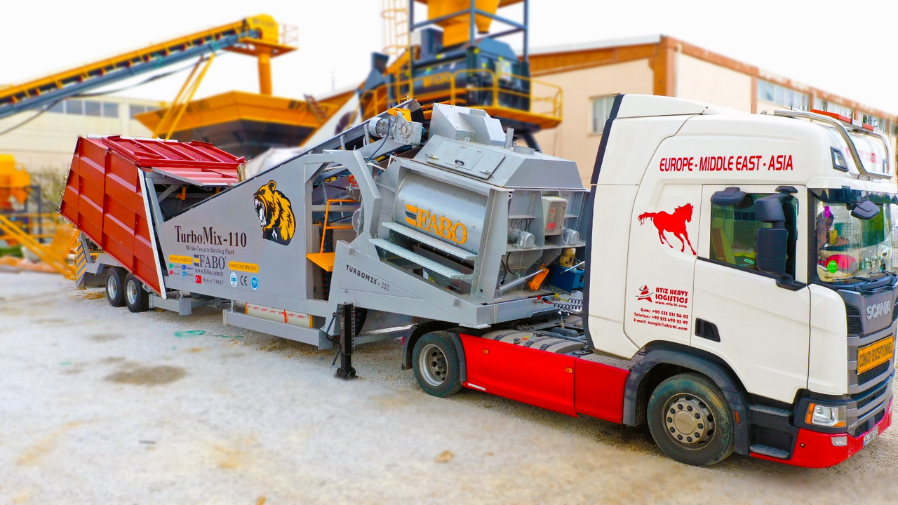 FABO mobile concrete batching plant - מנחית בטון: תמונה 1 FABO mobile concrete batching plant - מנחית בטון: תמונה 1