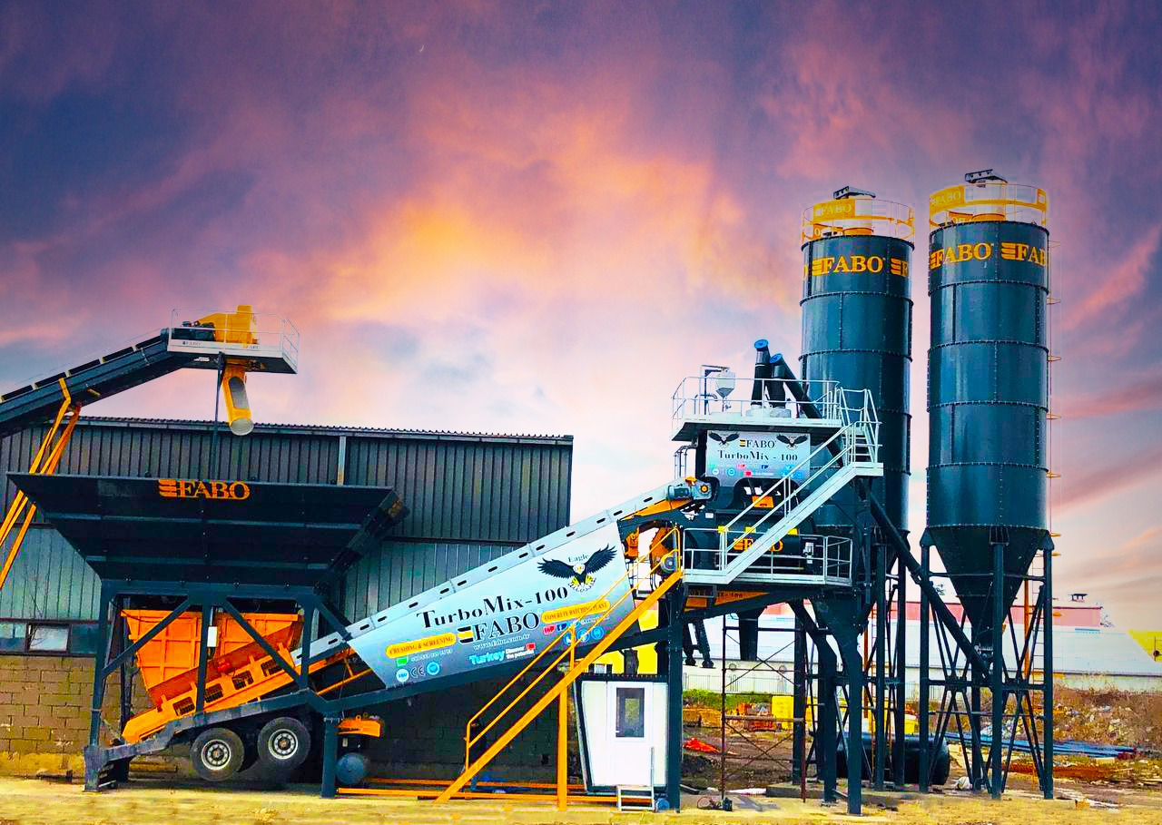 FABO mobile concrete batching plant - מנחית בטון: תמונה 2 FABO mobile concrete batching plant - מנחית בטון: תמונה 2