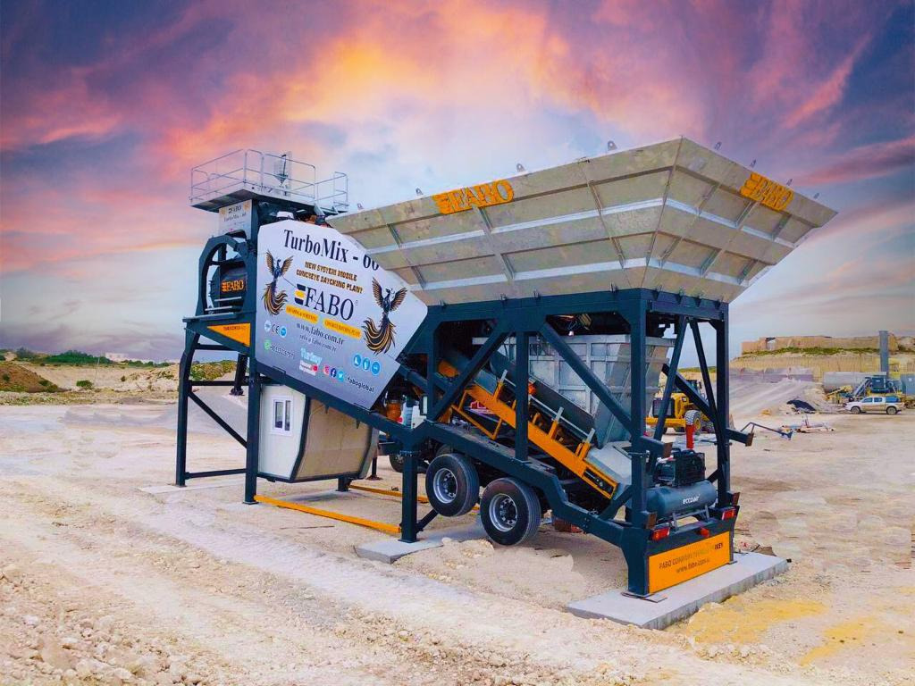 FABO mobile concrete batching plant - מנחית בטון: תמונה 4 FABO mobile concrete batching plant - מנחית בטון: תמונה 4