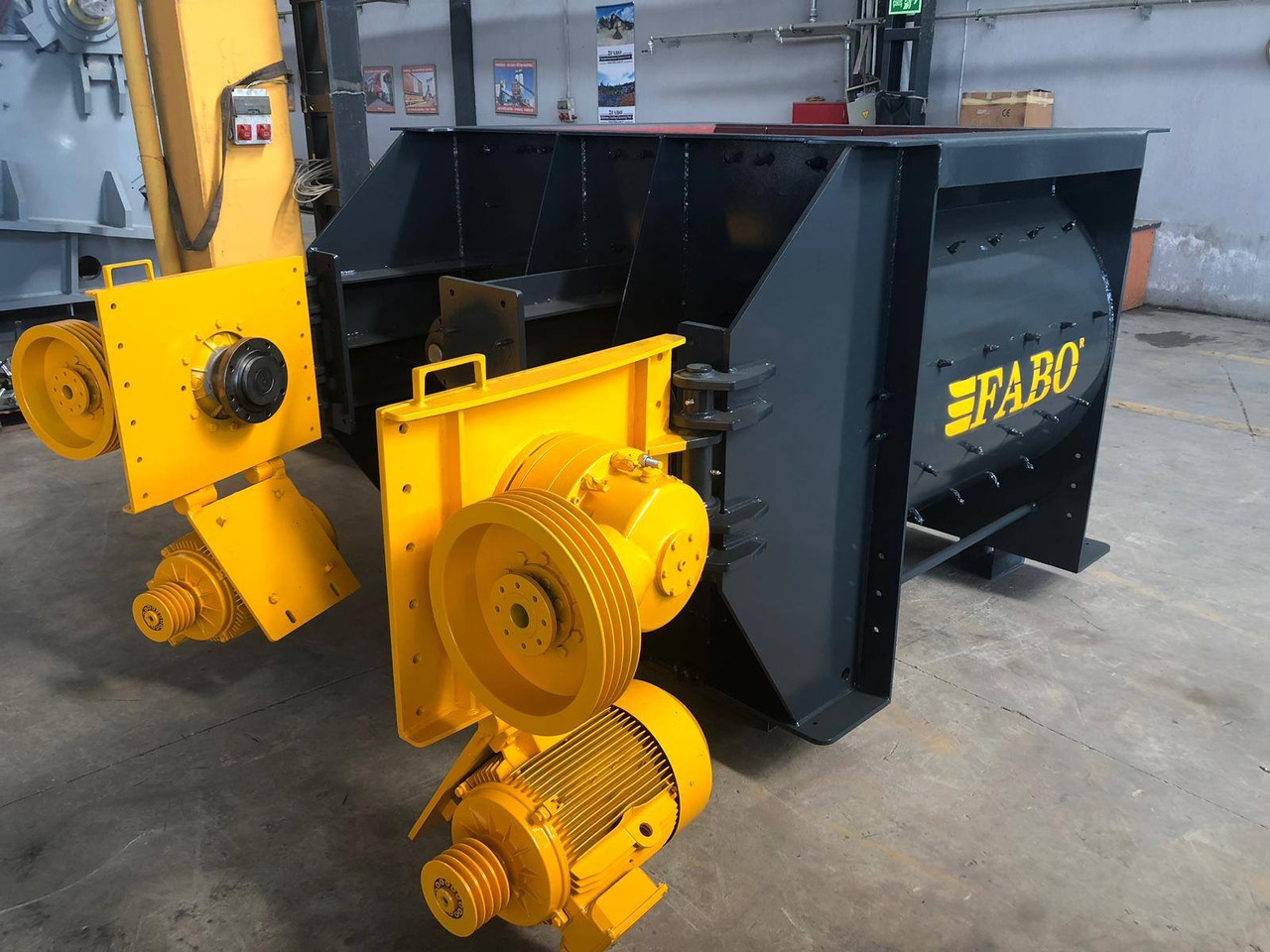 חָדָשׁ מערבל בטון FABO twin shaft mixer: תמונה 5