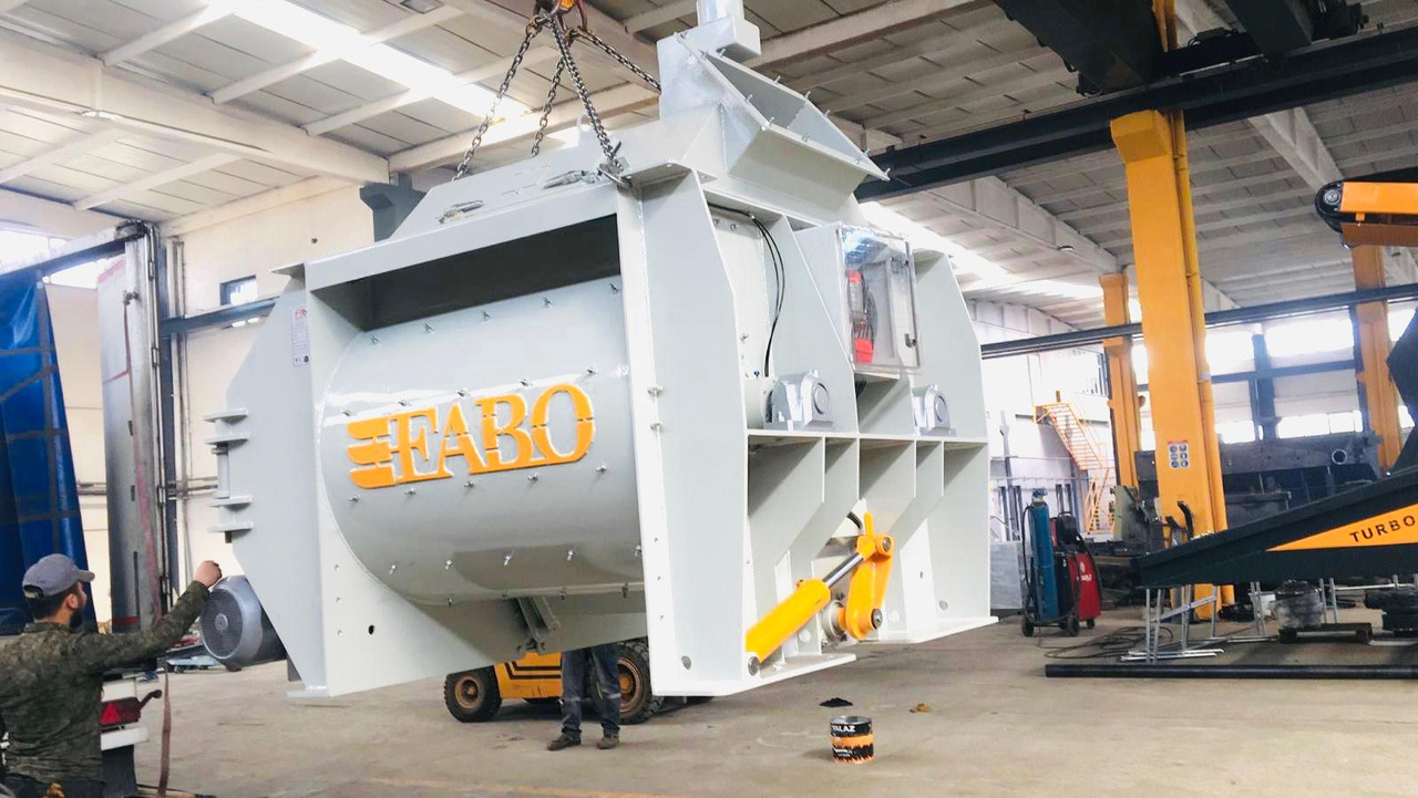 FABO twin shaft mixer - מערבל בטון: תמונה 1 FABO twin shaft mixer - מערבל בטון: תמונה 1