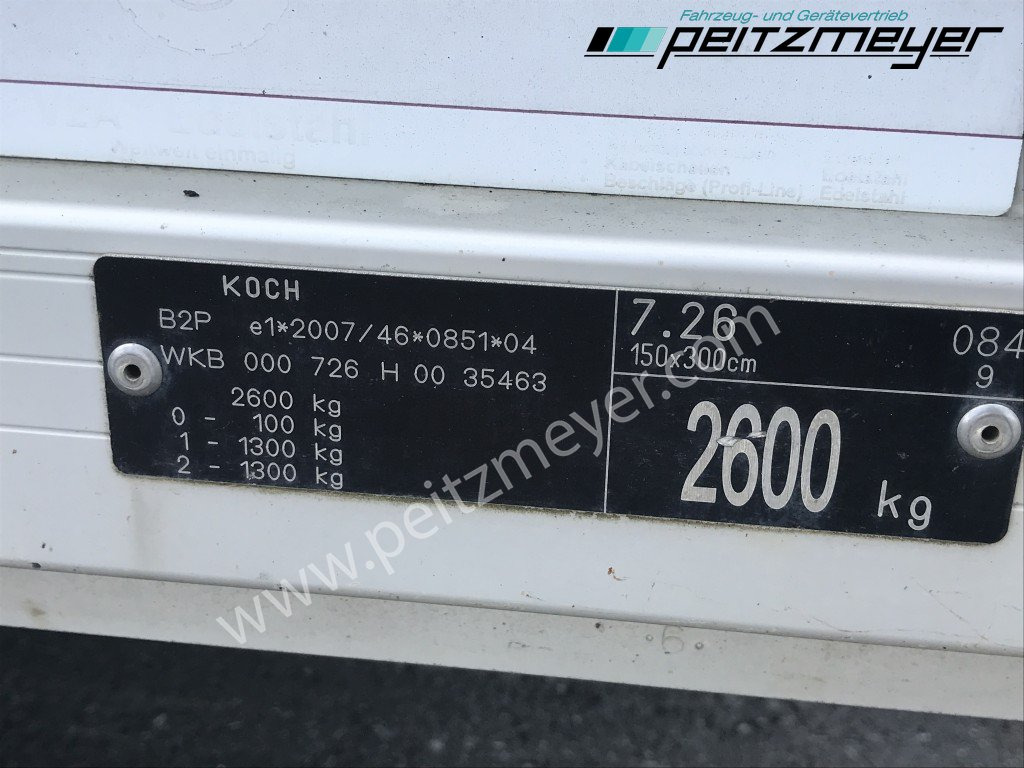 קרון נגרר לצמחים KOCH Tandemtieflader 2,6 t. mit Rampen: תמונה 11