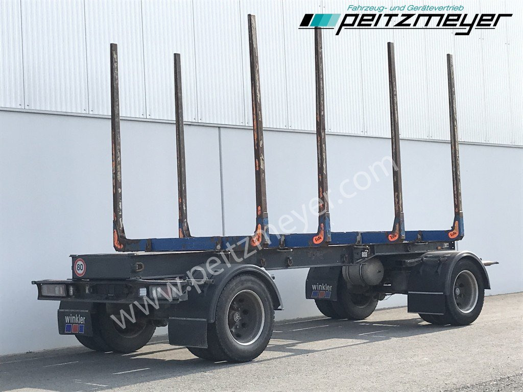 Krämer Kurzholzanhänger 20 t. Holzanhänger 4 Paar Exte Stahlrungen, Alcoa Alufelgen - קרון נגרר לעץ: תמונה 1 Krämer Kurzholzanhänger 20 t. Holzanhänger 4 Paar Exte Stahlrungen, Alcoa Alufelgen - קרון נגרר לעץ: תמונה 1