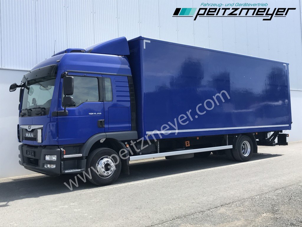 MAN TGM 15.250 BL, Klima+Standklima, LBW, AHK Schaltgetriebe, Scheckheft - משאית תיבה: תמונה 1 MAN TGM 15.250 BL, Klima+Standklima, LBW, AHK Schaltgetriebe, Scheckheft - משאית תיבה: תמונה 1
