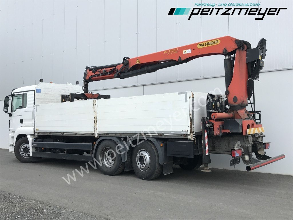 MAN TGS 26.440 FL 6x2 Palfinger PK 21001 L Steinzange, EU 6, Lenkachse - משאית צד נופל/ שטוחה, משאית מנוף: תמונה 3 MAN TGS 26.440 FL 6x2 Palfinger PK 21001 L Steinzange, EU 6, Lenkachse - משאית צד נופל/ שטוחה, משאית מנוף: תמונה 3