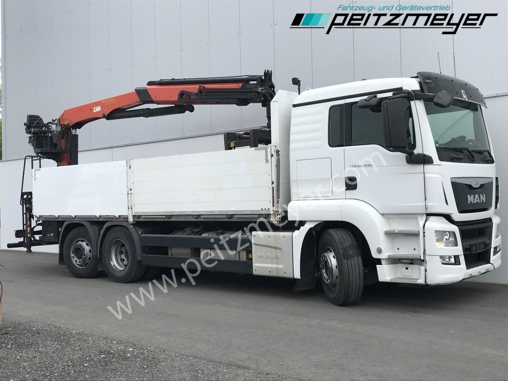 MAN TGS 26.440 FL 6x2 Palfinger PK 21001 L Steinzange, EU 6, Lenkachse - משאית צד נופל/ שטוחה, משאית מנוף: תמונה 2 MAN TGS 26.440 FL 6x2 Palfinger PK 21001 L Steinzange, EU 6, Lenkachse - משאית צד נופל/ שטוחה, משאית מנוף: תמונה 2