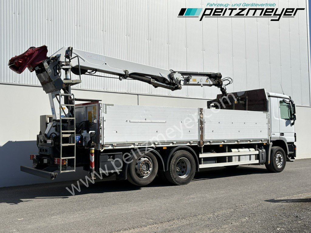 MERCEDES-BENZ Actros 2536 LL Pritsche HMF Heckkran m. Zange Baustoff - משאית צד נופל/ שטוחה, משאית מנוף: תמונה 4 MERCEDES-BENZ Actros 2536 LL Pritsche HMF Heckkran m. Zange Baustoff - משאית צד נופל/ שטוחה, משאית מנוף: תמונה 4