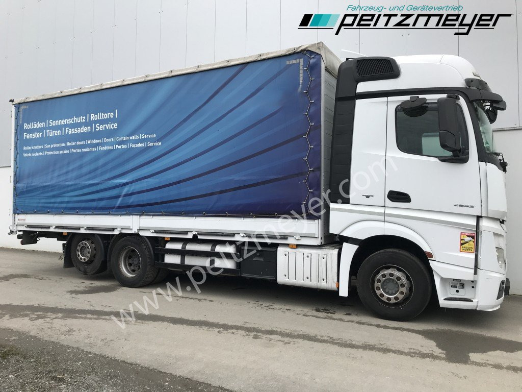 MERCEDES-BENZ Actros 2542 LL Pritsche, EU 6, Klima, Standklima, - משאית וילונות צד: תמונה 3 MERCEDES-BENZ Actros 2542 LL Pritsche, EU 6, Klima, Standklima, - משאית וילונות צד: תמונה 3