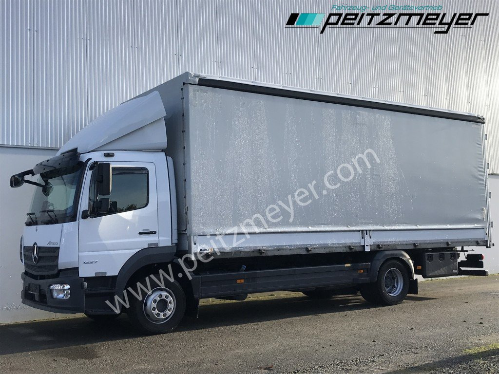 MERCEDES-BENZ Atego 1227 L Pritsche m. Hecktüren - משאית וילונות צד: תמונה 1 MERCEDES-BENZ Atego 1227 L Pritsche m. Hecktüren - משאית וילונות צד: תמונה 1