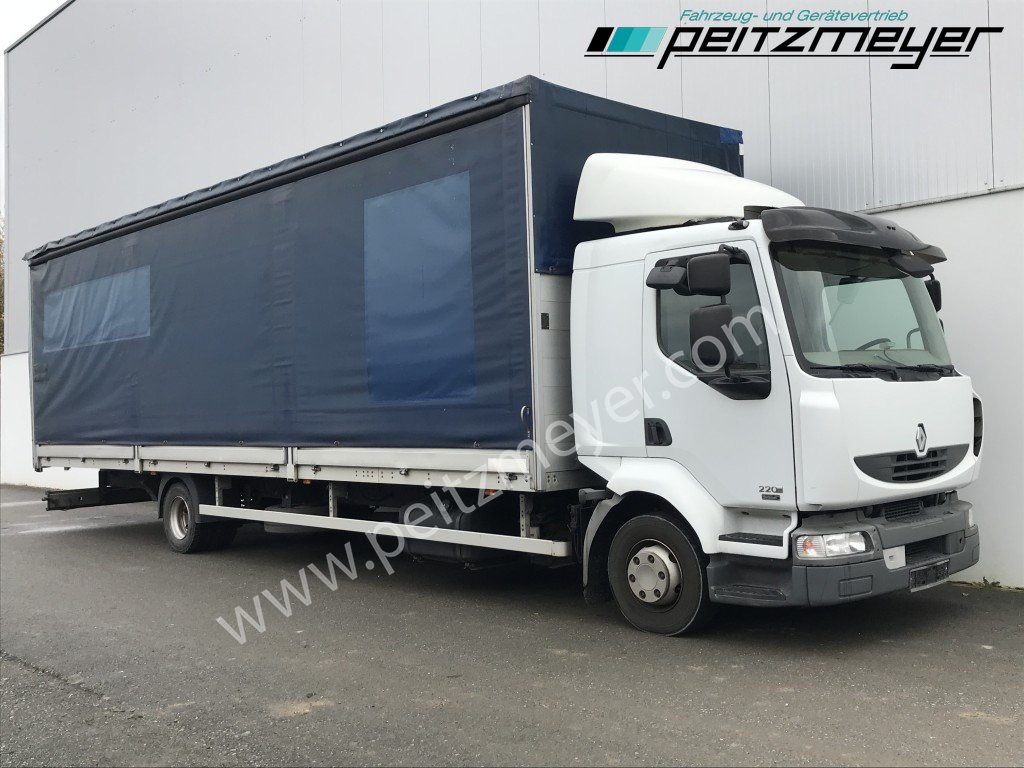 RENAULT (F) Midlum 220.12 Maxi Pritsche 9,5 m MAXI - משאית וילונות צד: תמונה 2 RENAULT (F) Midlum 220.12 Maxi Pritsche 9,5 m MAXI - משאית וילונות צד: תמונה 2