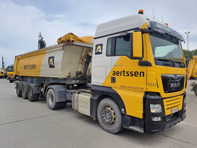 יחידת טרקטור MAN TGX 18.460 + 2013 STAS 3 axle tipper trailer: תמונה 8